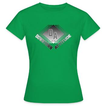 Downtown Attitude - Frauen T-Shirt - Kelly Green - Vorne - AI Model Female 172 dark (172cm)