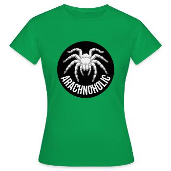 Arachnoholic große haarige Vogelspinne Silhouette - Frauen T-Shirt - Kelly Green - Vorne - AI Model Female 172 dark (172cm)