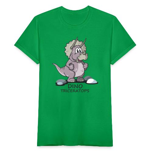 Cartoon Dino Triceratops - Frauen T-Shirt