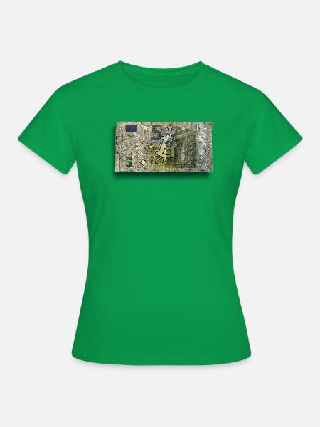 5 Bitcoin - Frauen T-Shirt - Kelly Green