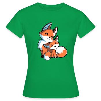 fox fox - Women's T-Shirt - kelly green - Front - AI Model Female 172 dark (172cm)
