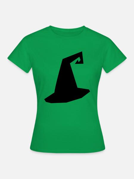 Hexenhut Silhouette - Frauen T-Shirt - Kelly Green