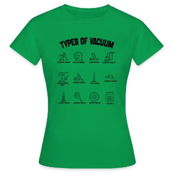 Arten von Staubsaugern - Staubsauger 2024 - Frauen T-Shirt - Kelly Green - Vorne - AI Model Female 172 dark (172cm)
