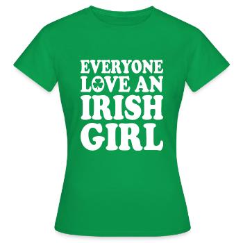 Everyone loves an irish girl - T-shirt Femme - vert - Devant - AI Model Female 172 dark (172cm)