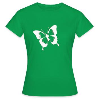 Cute sweet butterfly animal motif - Women's T-Shirt - kelly green - Front - AI Model Female 172 dark (172cm)