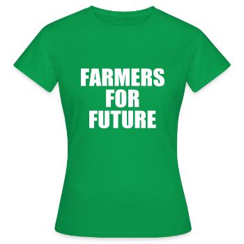 farmers for future - T-shirt Femme - vert - Devant - AI Model Female 172 dark (172cm)