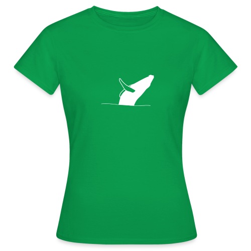 Jumping whale - white - Frauen T-Shirt
