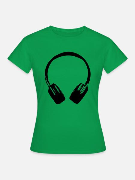 casque son - T-shirt Femme - vert