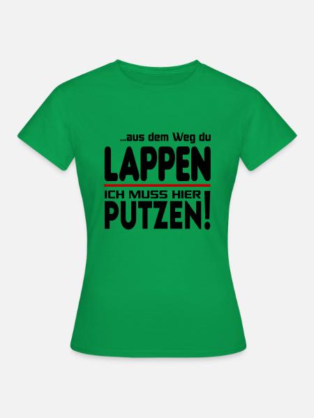 Putzen Putzfrau Gebäudereiniger Reinigungskraft - Frauen T-Shirt - Kelly Green