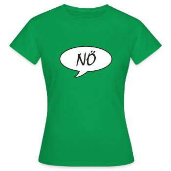 Nö - Frauen T-Shirt - Kelly Green - Vorne - AI Model Female 172 dark (172cm)