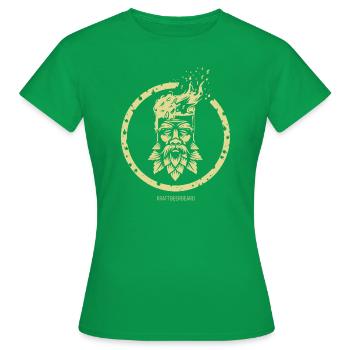 KRAFT - Frauen T-Shirt - Kelly Green - Vorne - AI Model Female 172 dark (172cm)