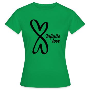 Amour infini - T-shirt Femme - vert - Devant - AI Model Female 172 dark (172cm)