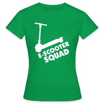 E-Scooter Roller Scooter - T-shirt Femme - vert - Devant - AI Model Female 172 dark (172cm)