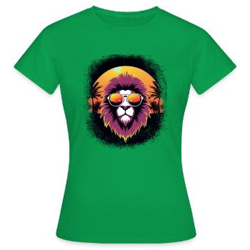 God Church Big Doodlebug né en 1979 Chien Lion - T-shirt Femme - vert - Devant - AI Model Female 172 dark (172cm)