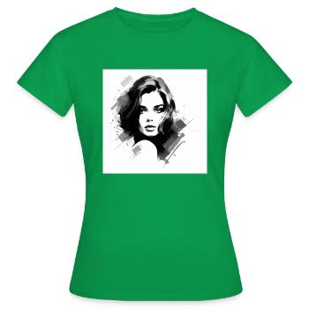 Classy Woman 2 - Women's T-Shirt - kelly green - Front - AI Model Female 172 dark (172cm)