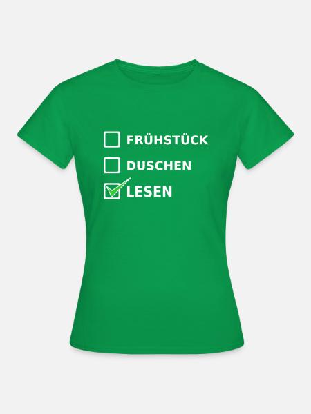 LESEN - Frauen T-Shirt - Kelly Green
