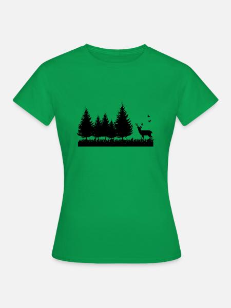 Forest nature environment - Frauen T-Shirt - Kelly Green