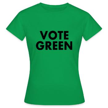 Vote green - Frauen T-Shirt - Kelly Green - Vorne - AI Model Female 172 dark (172cm)