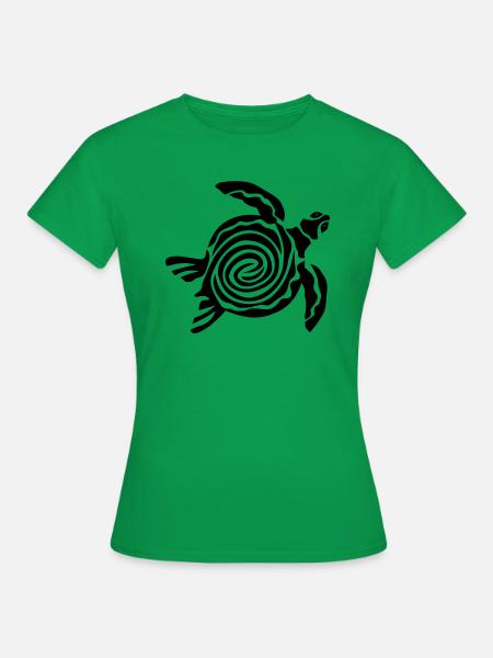 turtle schildkröte - Frauen T-Shirt - Kelly Green