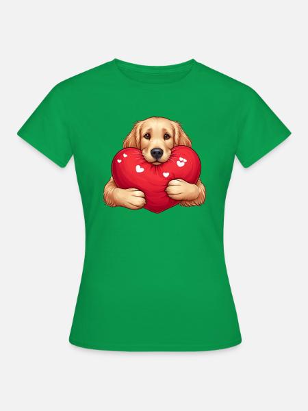 Labradoe Retriever Liebe - Frauen T-Shirt - Kelly Green
