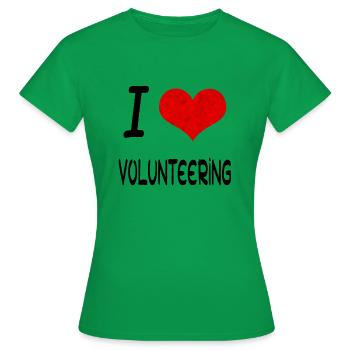 J'aime Hobby Présent bday BÉNÉVOLAT - T-shirt Femme - vert - Devant - AI Model Female 172 dark (172cm)