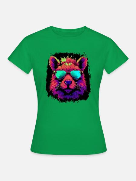 present birthday present idea pet - T-shirt dam - kellygrön