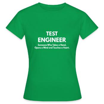 Test Engineer - Women's T-Shirt - kelly green - Front - AI Model Female 172 dark (172cm)