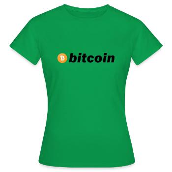 Bitcoin - Women's T-Shirt - kelly green - Front - AI Model Female 172 dark (172cm)