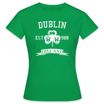 Dublin - T-shirt Femme - vert - Devant - AI Model Female 172 dark (172cm)