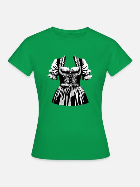 Dirndl | Tracht - Frauen T-Shirt - Kelly Green
