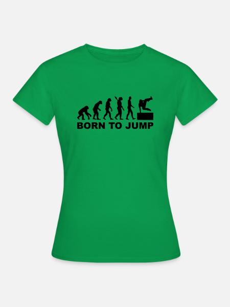 Evolution Parcouring - Frauen T-Shirt - Kelly Green