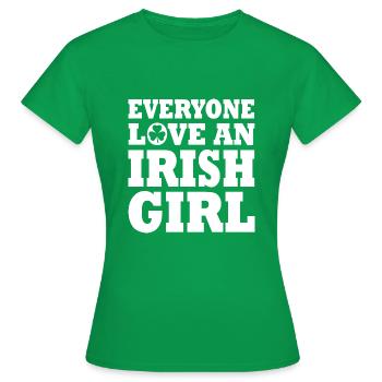 Everyone loves an irish girl - T-shirt Femme - vert - Devant - AI Model Female 172 dark (172cm)