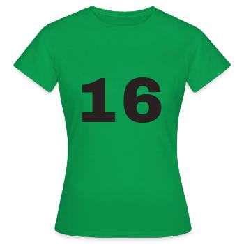 16 - T-shirt Femme - vert - Devant - AI Model Female 172 dark (172cm)