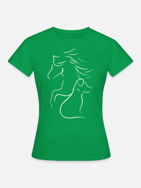 Best Friends weiss - Frauen T-Shirt - Kelly Green