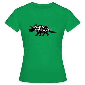 Triceratops - Frauen T-Shirt - Kelly Green - Vorne - AI Model Female 172 dark (172cm)