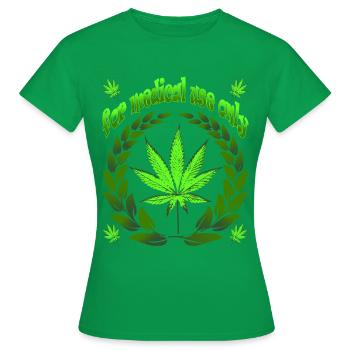 MEDICAL CBD - Women's T-Shirt - kelly green - Front - AI Model Female 172 dark (172cm)