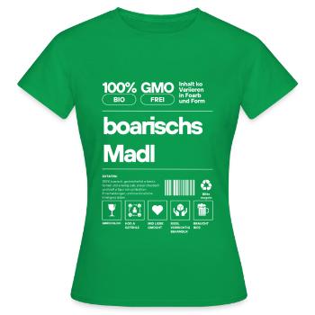boarisches Madl - bayerischer Spruch - Frauen T-Shirt - Kelly Green - Vorne - AI Model Female 172 dark (172cm)