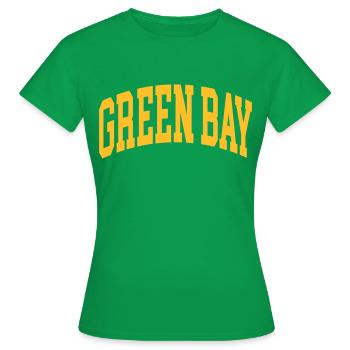 Green Bay - Women's T-Shirt - kelly green - Front - AI Model Female 172 dark (172cm)