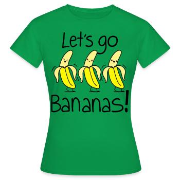 Bananes amusantes et amusantes - T-shirt Femme - vert - Devant - AI Model Female 172 dark (172cm)