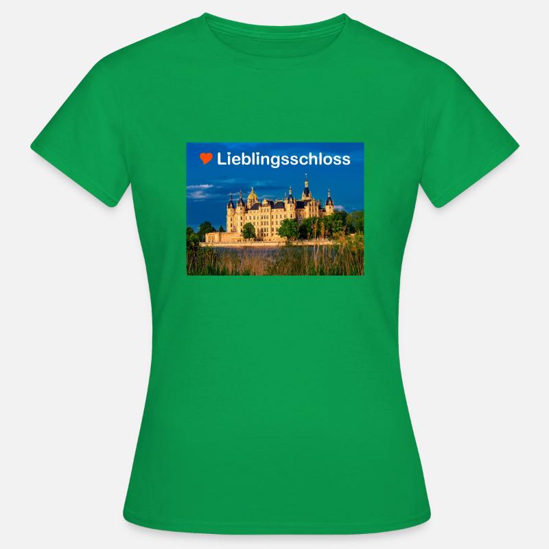 Favourite Schwerin Castle - Women's T-Shirt - kelly green