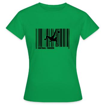 code barre football - T-shirt Femme - vert - Devant - AI Model Female 172 dark (172cm)
