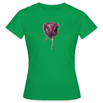 Rose Fleur - T-shirt Femme - vert - Devant - AI Model Female 172 dark (172cm)
