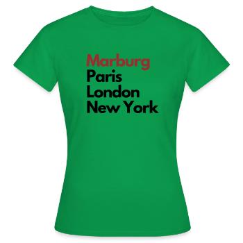 Metropole Marburg - Frauen T-Shirt - Kelly Green - Vorne - AI Model Female 172 dark (172cm)
