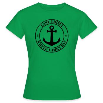 Frise orientale White Lambs Bay Logo - T-shirt Femme - vert - Devant - AI Model Female 172 dark (172cm)