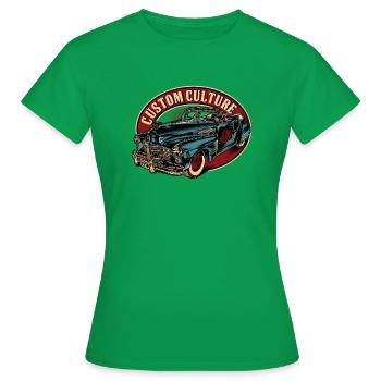 Vintage Retro Car - Women's T-Shirt - kelly green - Front - AI Model Female 172 dark (172cm)
