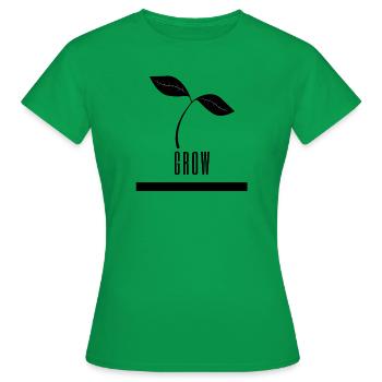 Développement Croissance Personnalité - T-shirt Femme - vert - Devant - AI Model Female 172 dark (172cm)