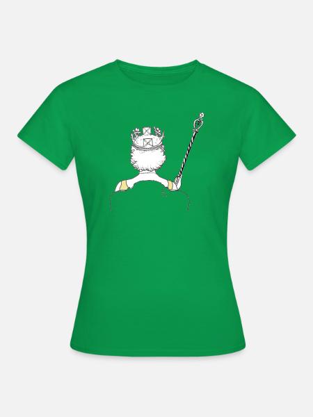 The Queen with Zepter - Frauen T-Shirt - Kelly Green