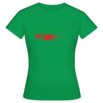 Farbspritzer - Frauen T-Shirt - Kelly Green - Vorne - AI Model Female 172 dark (172cm)