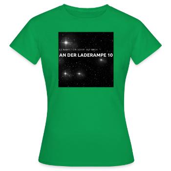 Tief zu den Sternen - Frauen T-Shirt - Kelly Green - Vorne - AI Model Female 172 dark (172cm)