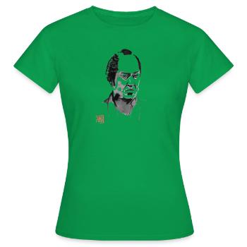 bad samurai portrait - T-shirt Femme - vert - Devant - AI Model Female 172 dark (172cm)